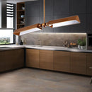 Modern copper metal triangle island pendant light kitchen