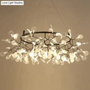 DecorBites™ Modern LED Lamp Firefly Tree Branch Leaf Pendant Light Round Flower Suspension Lamps