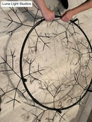 DecorBites™ Modern LED Lamp Firefly Tree Branch Leaf Pendant Light Round Flower Suspension Lamps