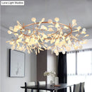 DecorBites™ Modern LED Lamp Firefly Tree Branch Leaf Pendant Light Round Flower Suspension Lamps