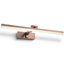 Modern copper wood grain led wall light bathroom vanity fixture