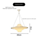 Modern cream acrylic ufo pendant light for dining room