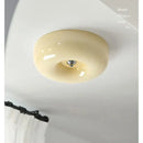 Modern cream bauhaus style ceramic ceiling lamp bedroom