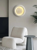 Modern cream breeze moon ceiling lamp bedroom warm light