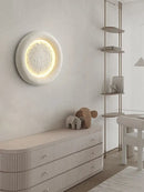 Modern cream breeze moon ceiling lamp bedroom warm light