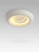Modern cream breeze moon ceiling lamp bedroom warm light