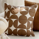 Modern cream brown coffee pillowcase living room textured cushion cover