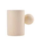 Modern cream ceramic cup and saucer set dining room cloud base