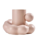 Modern cream ceramic cup and saucer set dining room cloud base