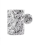 Modern cream ceramic cup and saucer set dining room cloud base