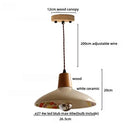 Modern cream ceramic led pendant light kitchen floral brass accent