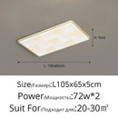 Modern cream geometric led ceiling lights bedroom diffused lighting