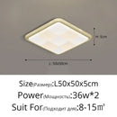 Modern cream geometric led ceiling lights bedroom diffused lighting