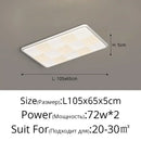 Modern cream geometric led ceiling lights bedroom diffused lighting