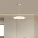 Modern cream geometric led ceiling lights bedroom diffused lighting