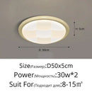 Modern cream geometric led ceiling lights bedroom diffused lighting