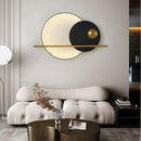 Modern cream & orange circular led wall lamps bedroom lighting