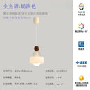 Modern cream & pink stacked resin pendant light bedroom decorbites cream