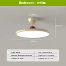 Modern cream & red iron nordic ceiling light bedroom fan