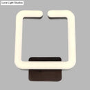 Modern cream square wall sconce bedroom warm white light