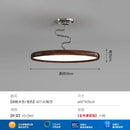 Modern cream style aluminum led chandelier dark wood living room light