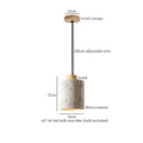 Modern cream textured glass bud micro cement pendant lamps bedroom