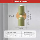 Modern cream zipper wooden wall lamp for bedroom illumination