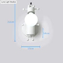 Modern creative minimalism metal robot ant wall sconce bedroom light