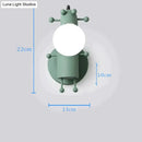 Modern creative minimalism metal robot ant wall sconce bedroom light