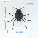 Modern creative minimalism metal robot ant wall sconce bedroom light