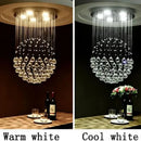 Modern crystal ball ceiling chandelier living room led light fixture