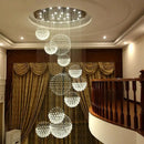 Modern crystal ball chandelier dining room pendant light