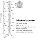 Modern crystal ball led chandelier for living room decor