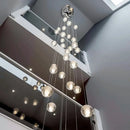 Modern crystal ball led chandelier – living room pendant light