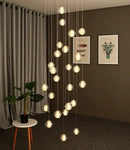 Modern crystal ball led chandelier – living room pendant light