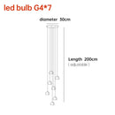 Modern crystal ball nordic led chandelier staircase pendant light