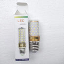 Modern crystal bedside lamp with white fabric shade bedroom light