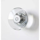 Modern crystal bedside wall lamp bedroom clear glass and chrome