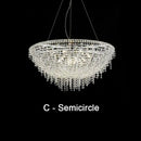 Modern crystal bird nest chandelier dining room pendant light