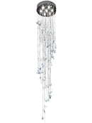 Modern crystal butterfly pendant light living room chandelier