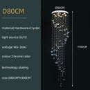 Modern crystal butterfly pendant light living room chandelier