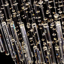 Modern crystal column chandelier living room hanging lamp
