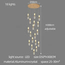 Modern crystal columnar chandelier stair lamp for living room