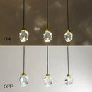 Modern crystal copper led wall lamp bedroom and stairs accent light