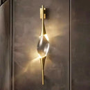 Modern crystal copper wall sconce dining room warm led light