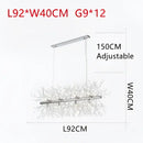 Modern crystal dandelion chandelier led pendant lamp dining room