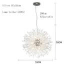 Modern crystal dandelion chandelier led pendant lamp dining room