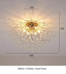 Modern crystal dandelion chandelier led pendant lamp dining room