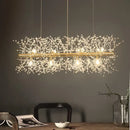Modern crystal dandelion led ceiling chandelier for living room