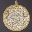 Modern crystal double story led ring chandelier living room light